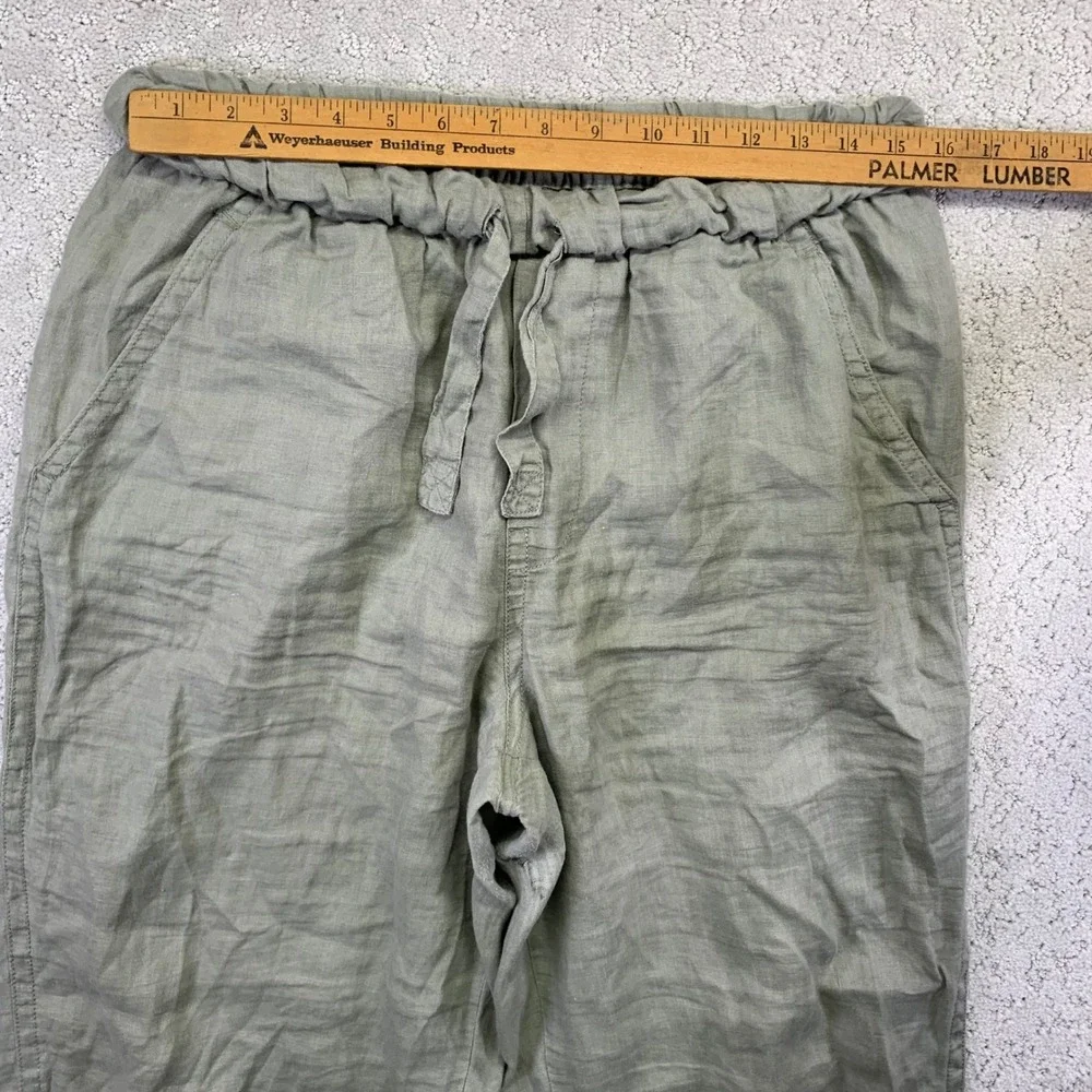 Everlane Pants Womens Medium European‎ Flex Linen Barrel Tapered Crotch Hole - Picture 9 of 12